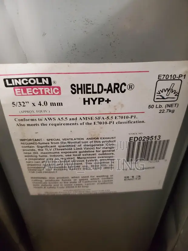 Lincoln Electric Shield-Arc HYP+ E7010-P1 Welding Electrodes (4.0mm) - 1