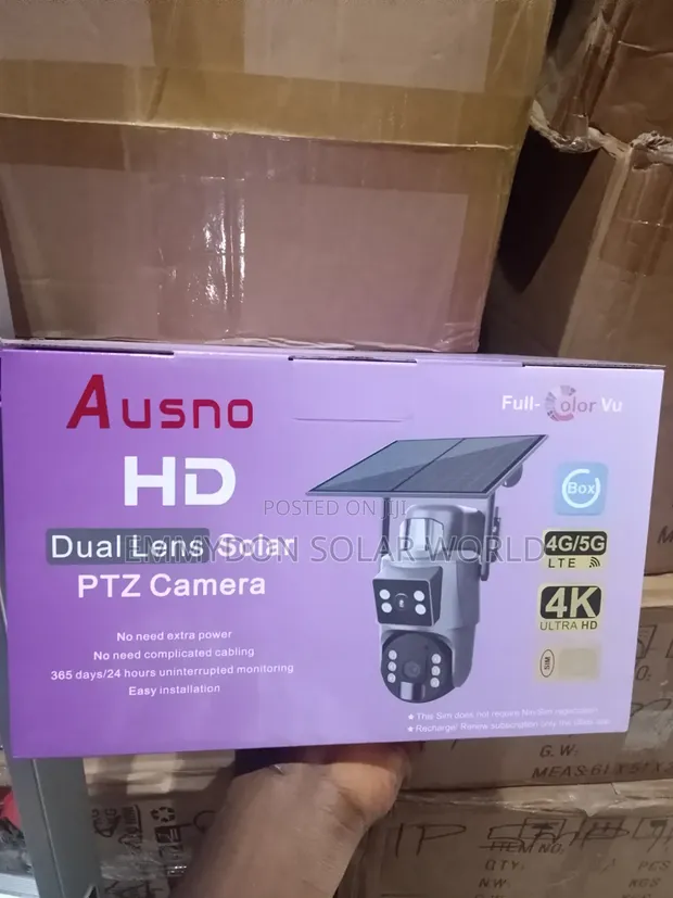 HD Dual Lens Solar PTZ Camera - 1
