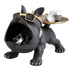 Home Interiors Black Dog Statue