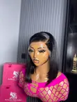 10" SDD Bone Straight Frontal Wig 200g - 2