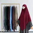 Premium Khimar Hijab - Black - 3