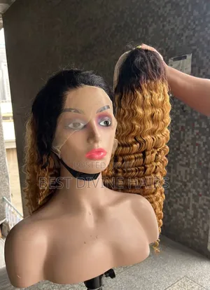 Full Frontal Deepwave Human Hair Wig (1b/30)