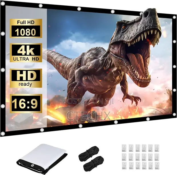 HOPFROG 120 Inch Projector Screen, 16:9 - 1