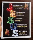 "JESUS" Christian Faith Acrostic 8x10 PVC Wall Art - 1