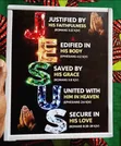 "JESUS" Christian Faith Acrostic 8x10 PVC Wall Art - 2