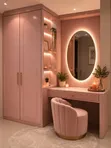 Modern Luxury Bedroom Wardrobe & Dressing Table Set - 1