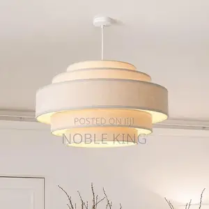 Nordic Fabric Pendant Lamp Wabi Sabi LED Chandelier