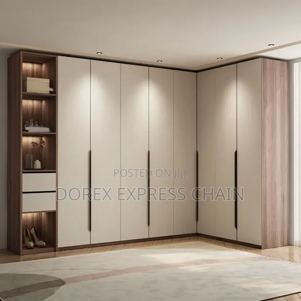 L-Shape Wardrobe Design | Brand New - 1