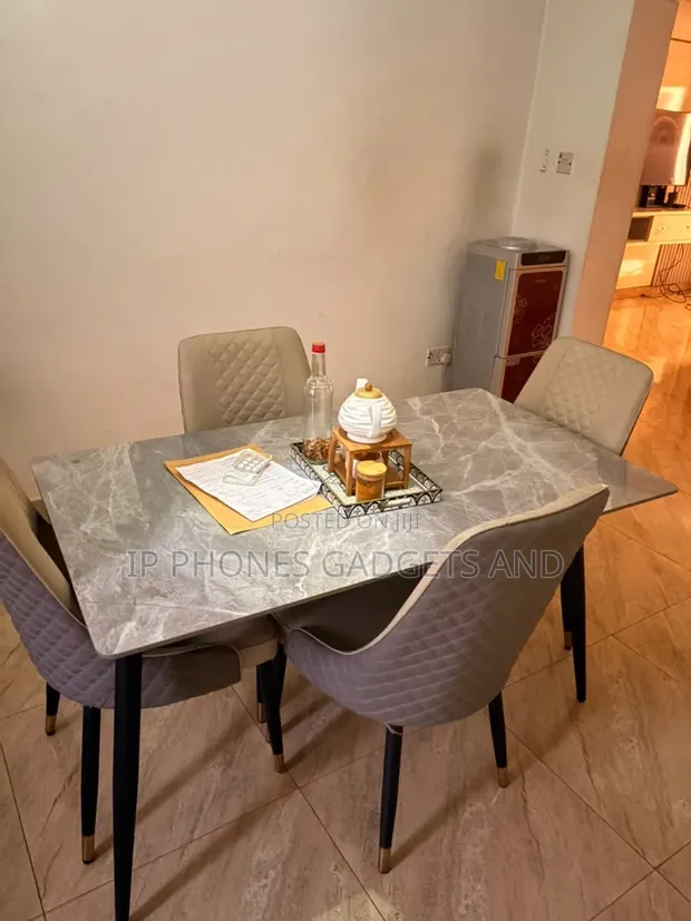 4-Seater Dining Table & Chairs Set - 1