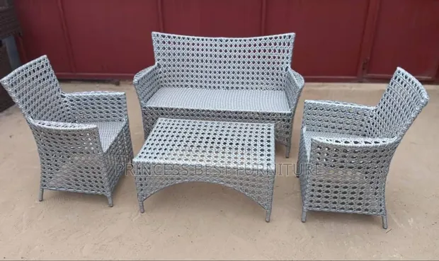 Gray Rattan Outdoor Set (4-Seater) - 1