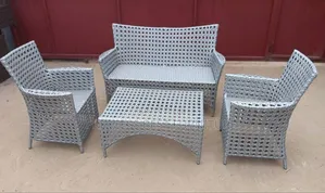 Gray Rattan Outdoor Set (4-Seater)