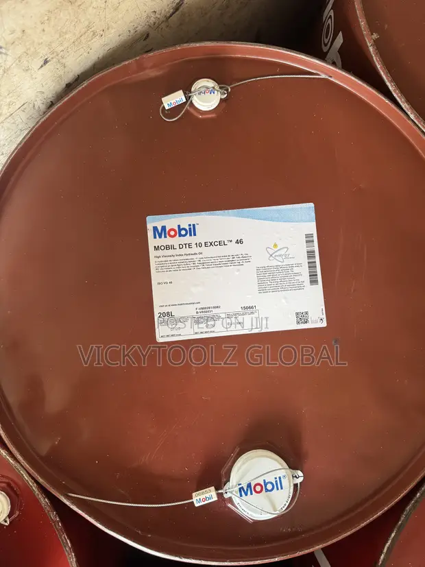 208L Drum Mobil DTE 10 Excel 46 Hydraulic Oil - 1