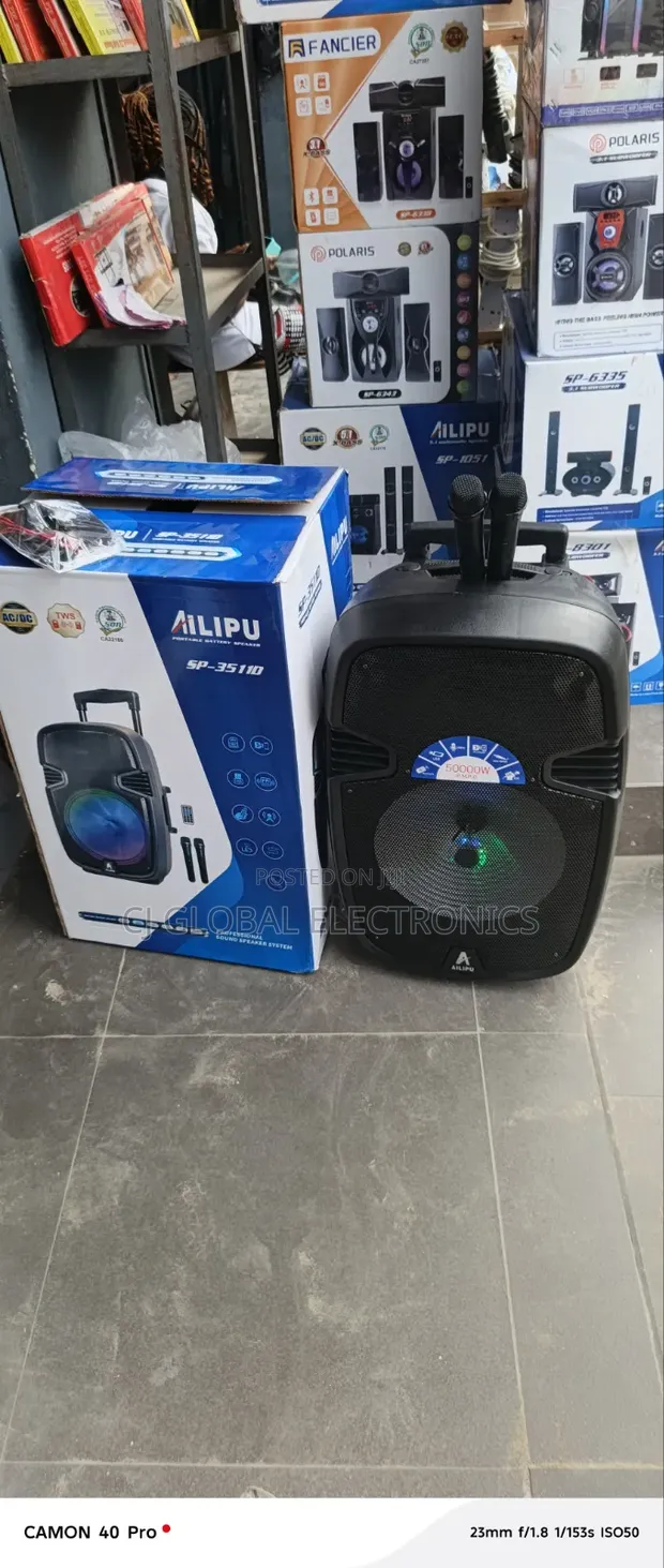 AILIPU SP-3511D Mai Ɗaukar Baturi Mai Saurin Magana tare da 2 Wireless Mics - 1