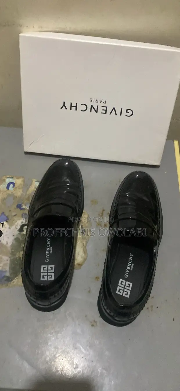 Neatly Used Black Givenchy Paris Shoes - 1