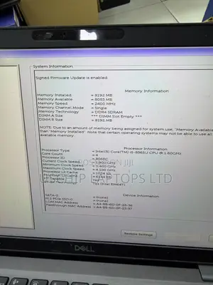 Dell Latitude 5300 Motherboard (Core i5, Used)