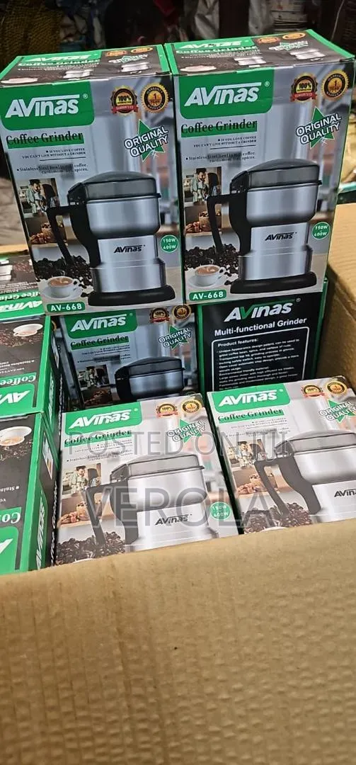 AVINAS Stainless Steel Electric Coffee Grinder (AV-668) - 1