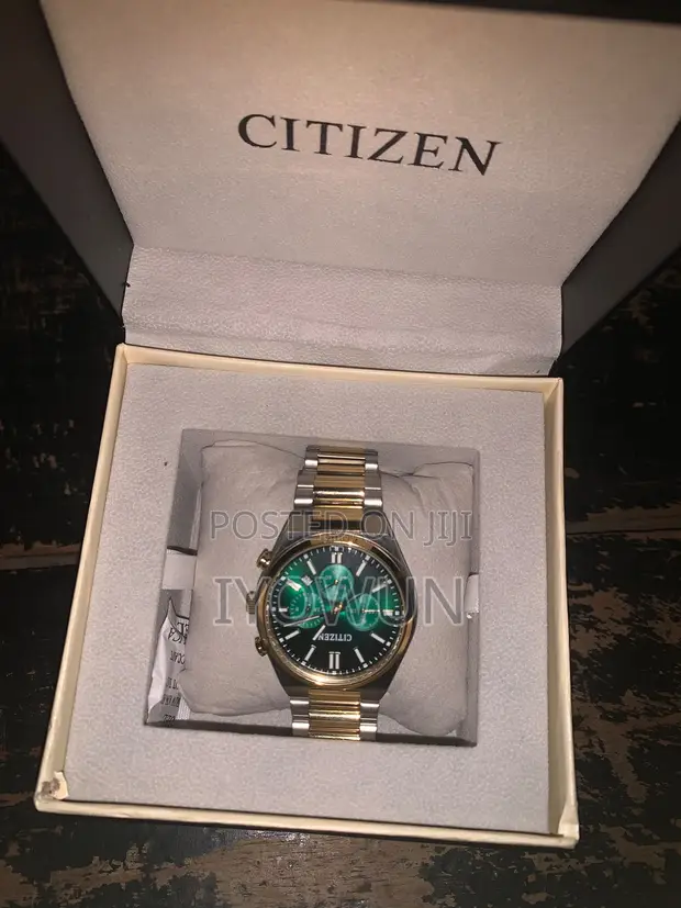 Citizen Eco-Drive Sport Chronograph - Two-Tone Green Dial - 1