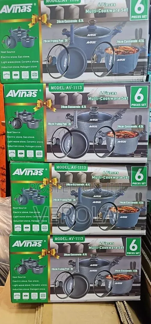 AVINAS 6-Piece Non-Stick Multi-Cookware Set (AV-1113) - 1