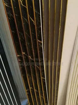 Gold & White Decorative Wall Panel - Premium Interior Finishing