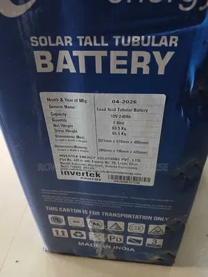 Invertek 240Ah 12V Baturiya Mai Tsawon Tubular