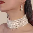 Beautiful Imitation Pearl Necklace - 1