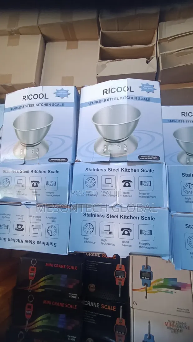 Ricool 5kg Digital Kitchen Scale da Kwalin Bakin Karfe - 1