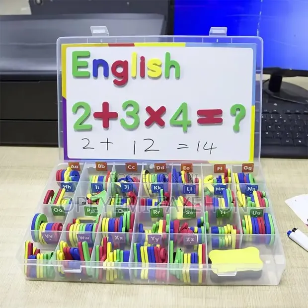 208pcs Magnetic Alphabet & Number Spelling Set - 1