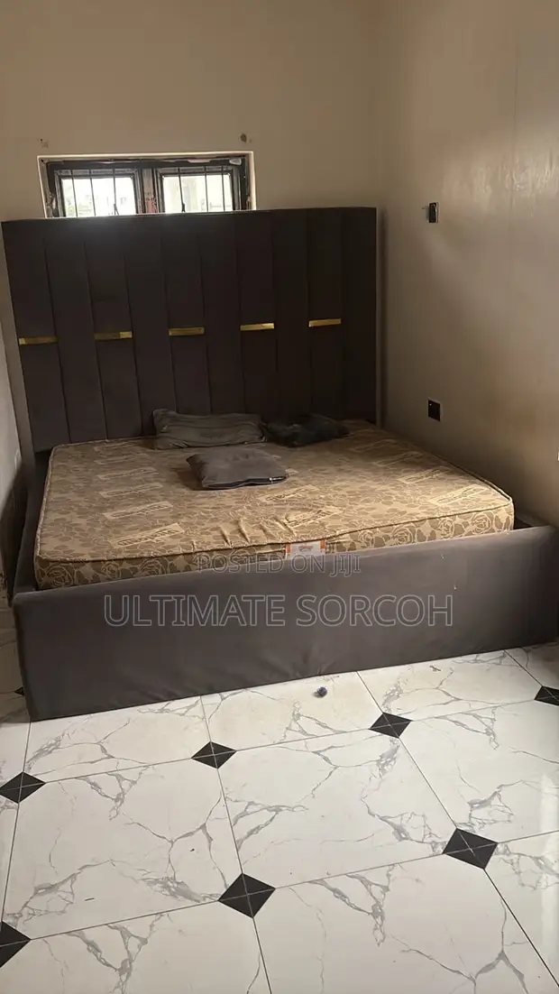 King/Queen Size Bed Frame + Mattress - Used - 1