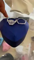 Moissanite Zircon Wedding/Engagement Ring - 1
