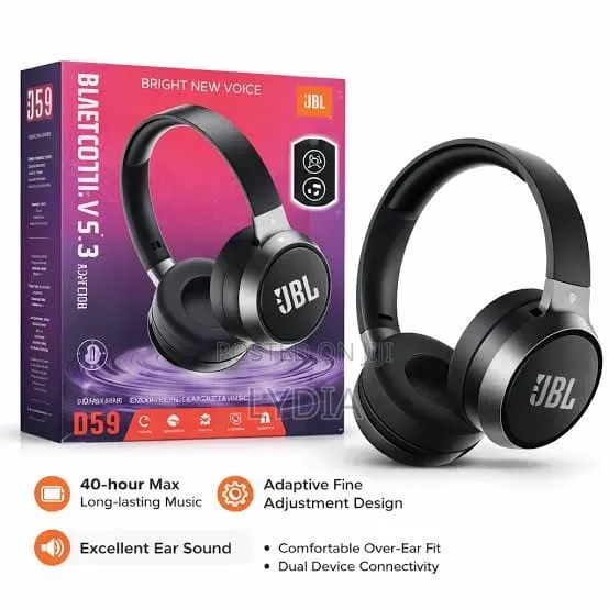 Digital Essentials D59 Wireless Bluetooth Headset - Black - 1