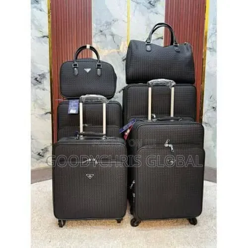 Swiss King Luxury Leather Luggage Set (6-Piece) - 1