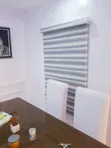 Brand New Gray and White Window Blinds - 1