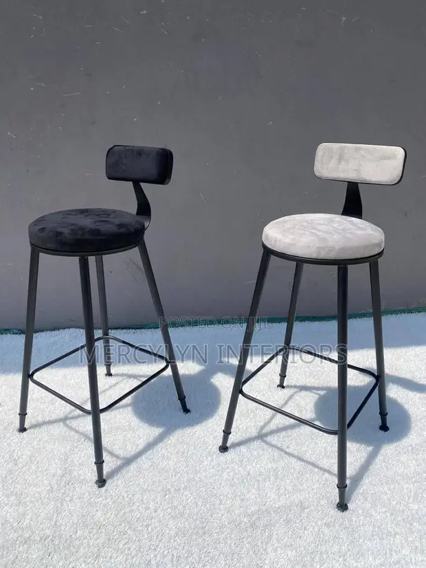 Metal Padded Bar Stool - 1