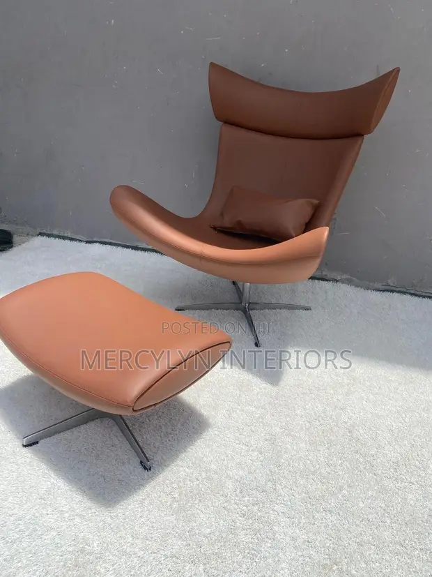 Relaxing Accent Chair with Footrest - Brand New - 1