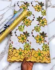 Latest Net Lace Fabric with Velvet Touch - 4