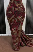 Luxury Hand-Beaded Lace Fabric - 1