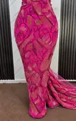 Luxury Hand-Beaded Lace Fabric - 3