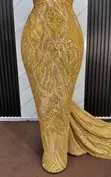 Luxury Hand-Beaded Lace Fabric - 5