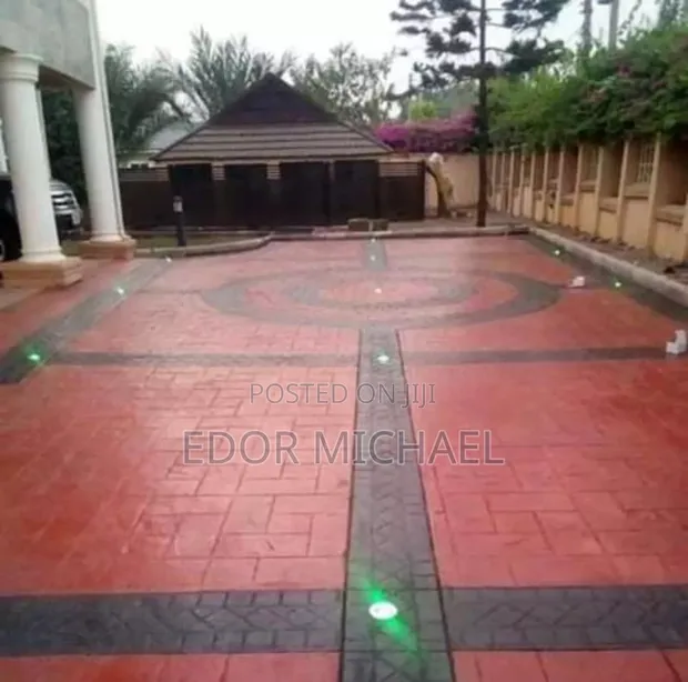 Stamped Concrete & Luxury Steps - Abuja Garki 2 - 1