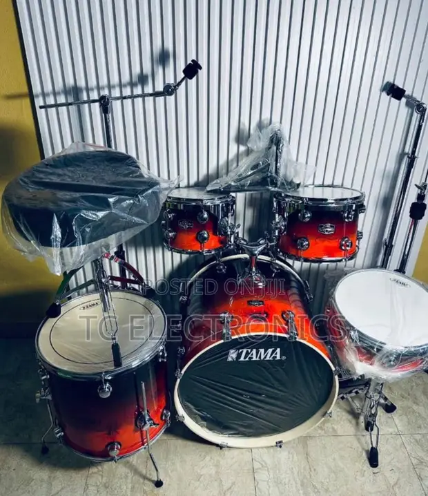 Professional 5-Piece Tama Drum Set - 1