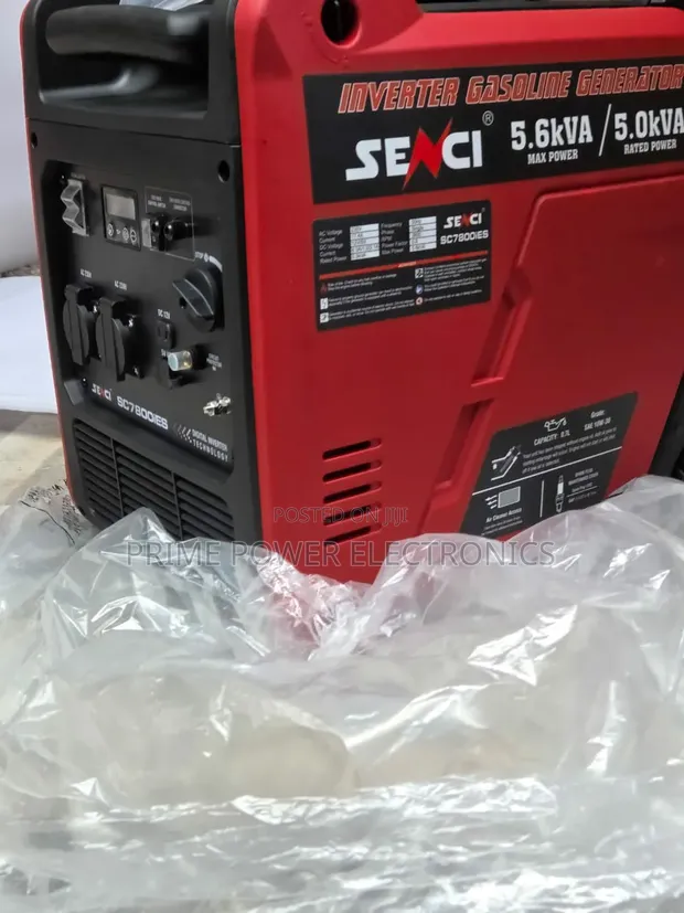 5.6kVA Senci Petrol Inverter Generator - Mai Ƙarfi & Shuru - 1