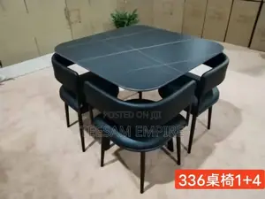 4 Seater Marble Dining Set - Sabon Abu