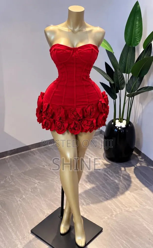 Shein Red Luxury Dinner Gown - 1