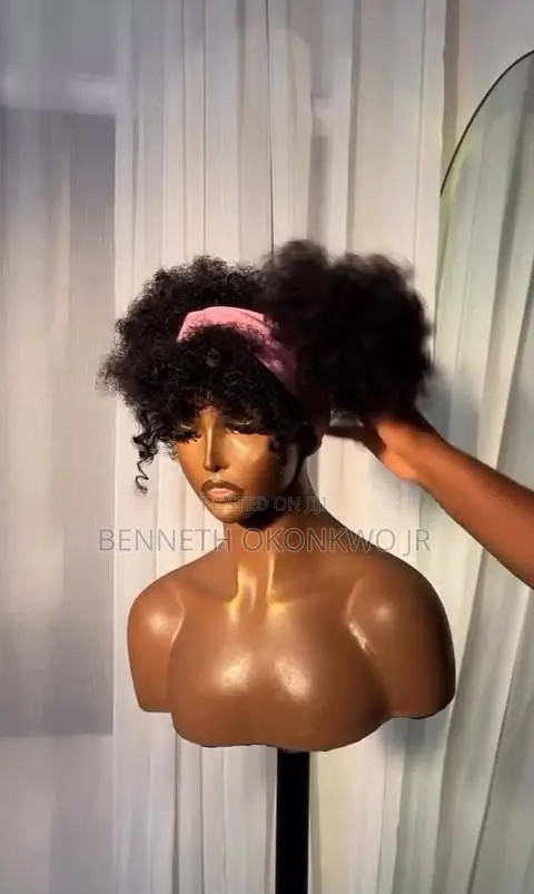 Gashin Afro da Band Wig mai Kyawu - 1