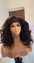Afro Hair and Band Curly Wig - 2