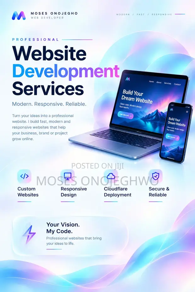 Custom Web Development & Responsive Design - 1