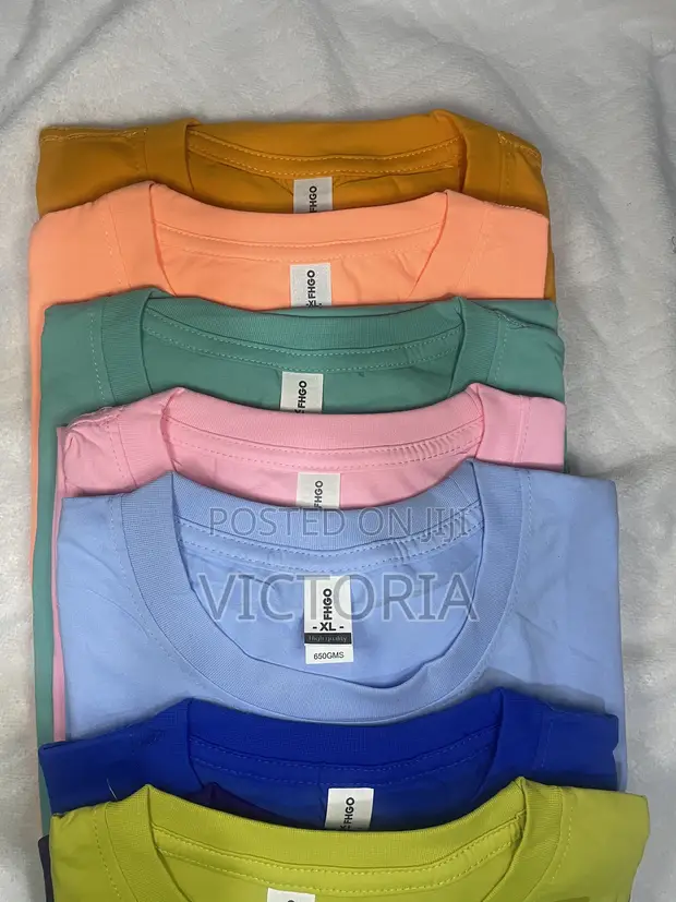 Plain Cotton Polyester T-Shirts - 1