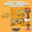 Ingco 20V Cordless Impact Wrench Tool Set (152 Pcs) - 3