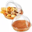 Premium Bakery Display Basket with Roll-Top Cover - 1