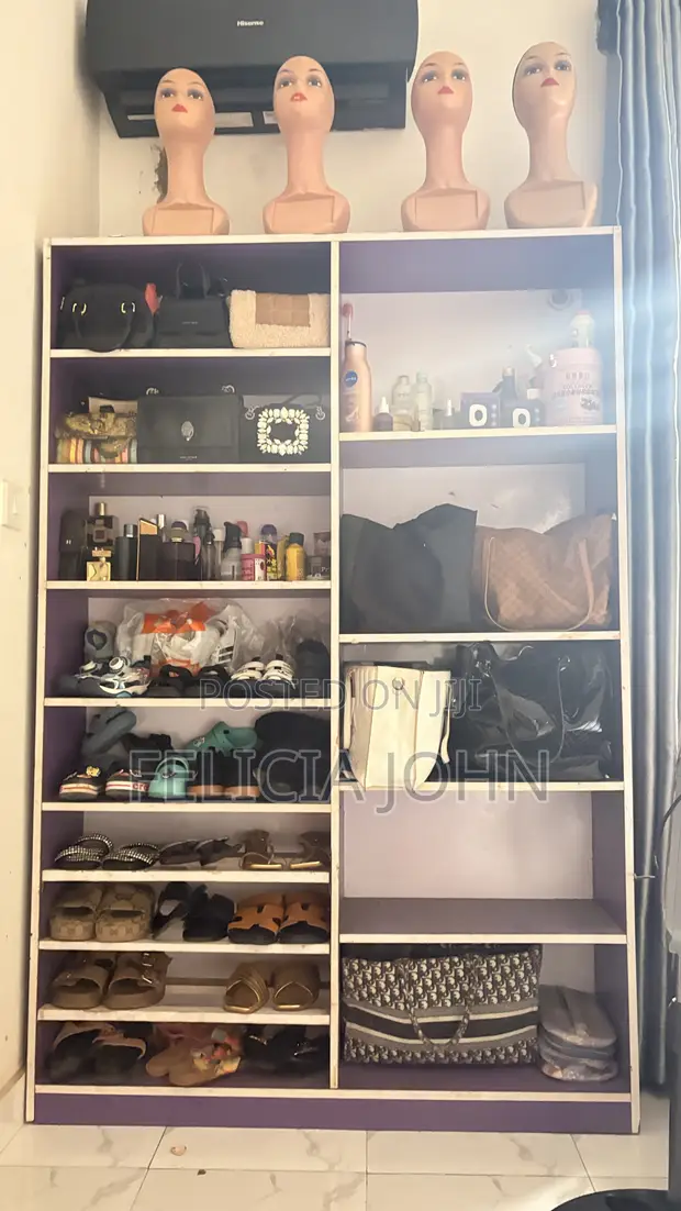 Neatly Used Bags and Shoe Rack - 1